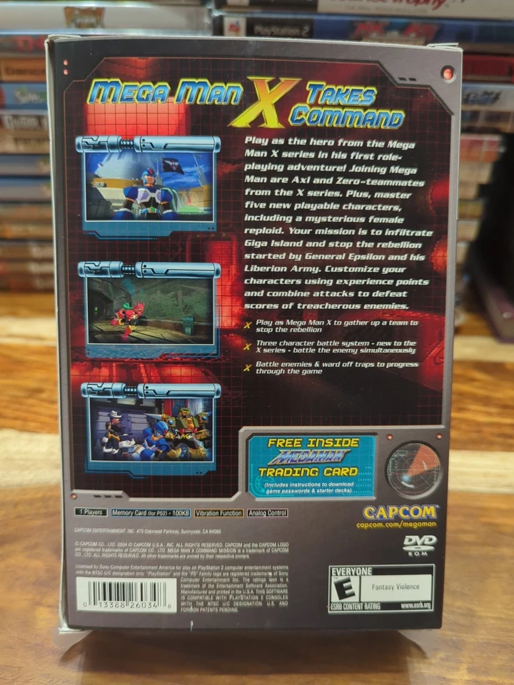 Mega Man X Command Mission Countertop Store Display PS2 PlayStation Capcom 2004 - Image 2 of 4