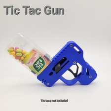 3D printed TicTac gun - Spring powered- Fun Toy for Kids - Teens-| Adults 