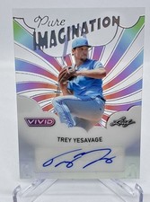 2025 Leaf Vivid Baseball Trey Yesavage Blue Jays Pure Imagination Auto 2/3