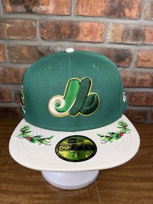 New Era Montreal Expos Novelty Holly Christmas 59fifty 7 3/4 Green
