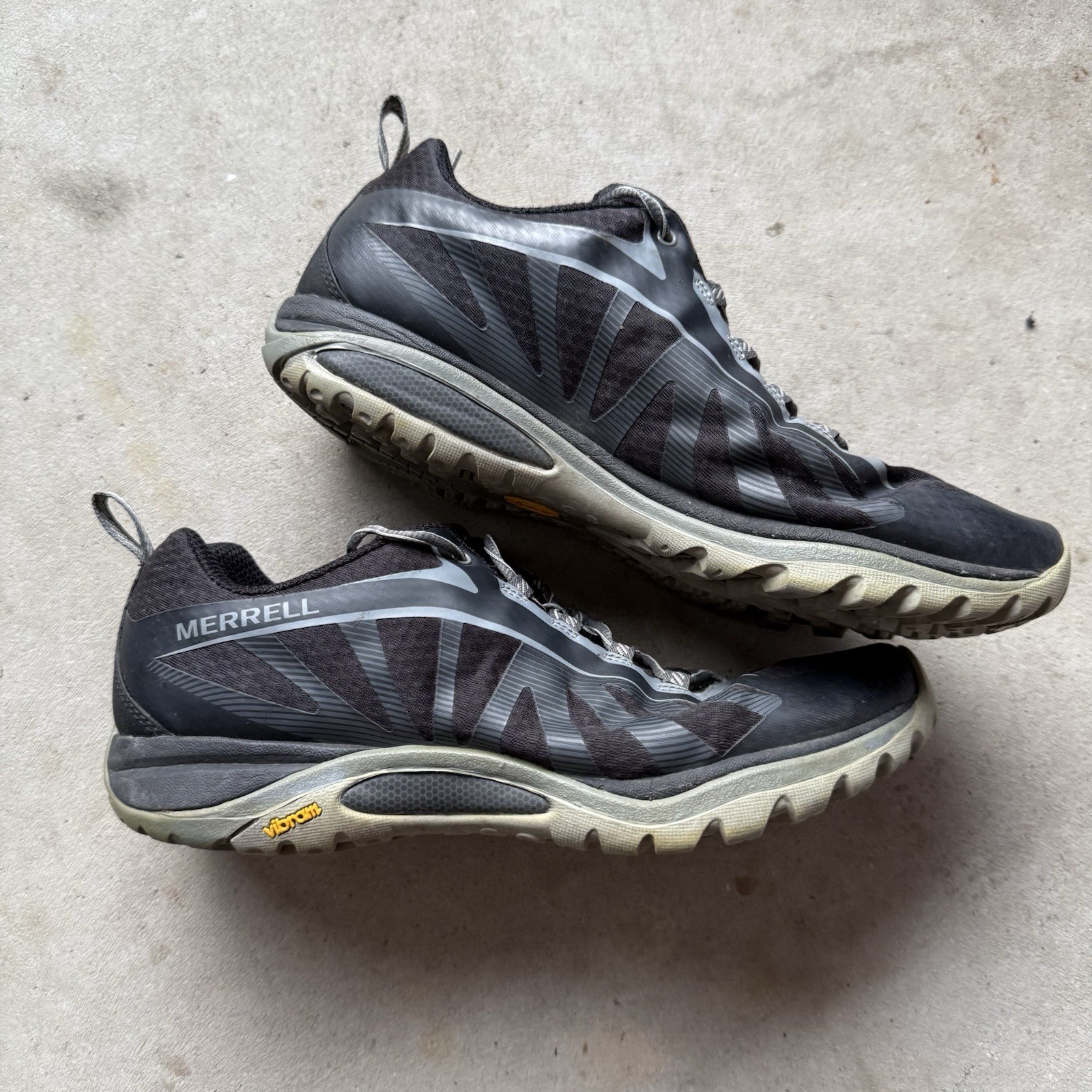 Scarpa Merrell Vibram donna 11 US Siren Edge escursionismo minimal grigio nero J35522