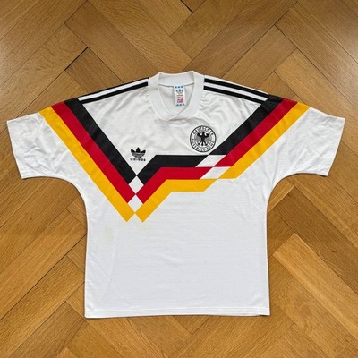 ADIDAS DFB GERMANY JERSEY WORLD CUP 1990 #6 BUCHWALD 5/6 (M-L) MADE IN YUGOSLAVIA