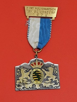 Fideliter Constanter  Beiersdorf 1972 - Medaille - Wanderabzeichen (M6)