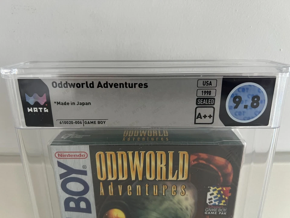 Oddworld Adventures (Game Boy) WATA 9.8 A++ New Sealed Graded CGC VGA PSA 1st! - Image 4 of 4
