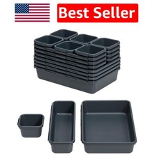 Elegant 18-Piece Drawer Organizers Set for Neat Office and Bathroom Storage