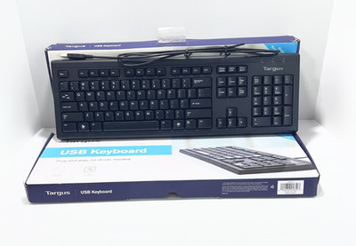 (NEW) LOT OF 3 Targus MODEL:AKB600 USB Wired Keyboard SKU:AKB30US