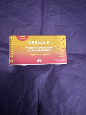 Derma-E Vitamin C Bright Eyes Hydro Gel Patches - Refresh & Revitalize, 60 Patch