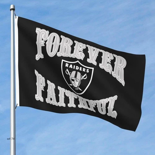 Las vegas Raiders Forever Faithful Fans Flag Banner Decorative Flags