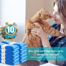 10 Pcs Cat Litter Refills Bags Compatible with Standard, Plus, XL Pail
