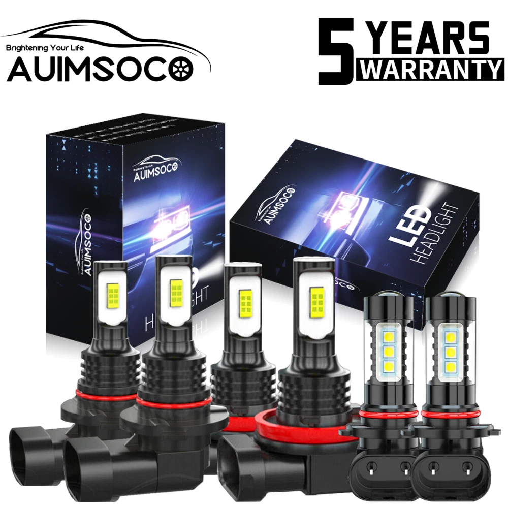For Toyota 4Runner Sport Utility 2006-2009 LED Headlight Hi/Lo+ Fog Light Bulbs