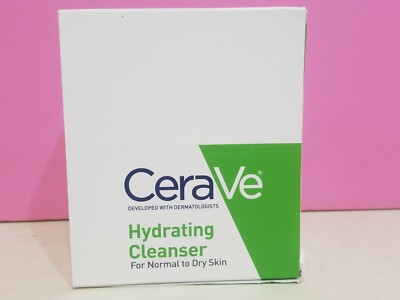 CeraVe Hydrating Facial Cleanser 1 fl oz Box of 15 NEW FREE SHIPPING!!