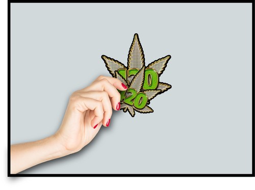 420 Cannabis Leaf Bling Diamonds Decal Sticker Stoner Gift Pot Weed Wacky Boujee - Picture 6 of 6