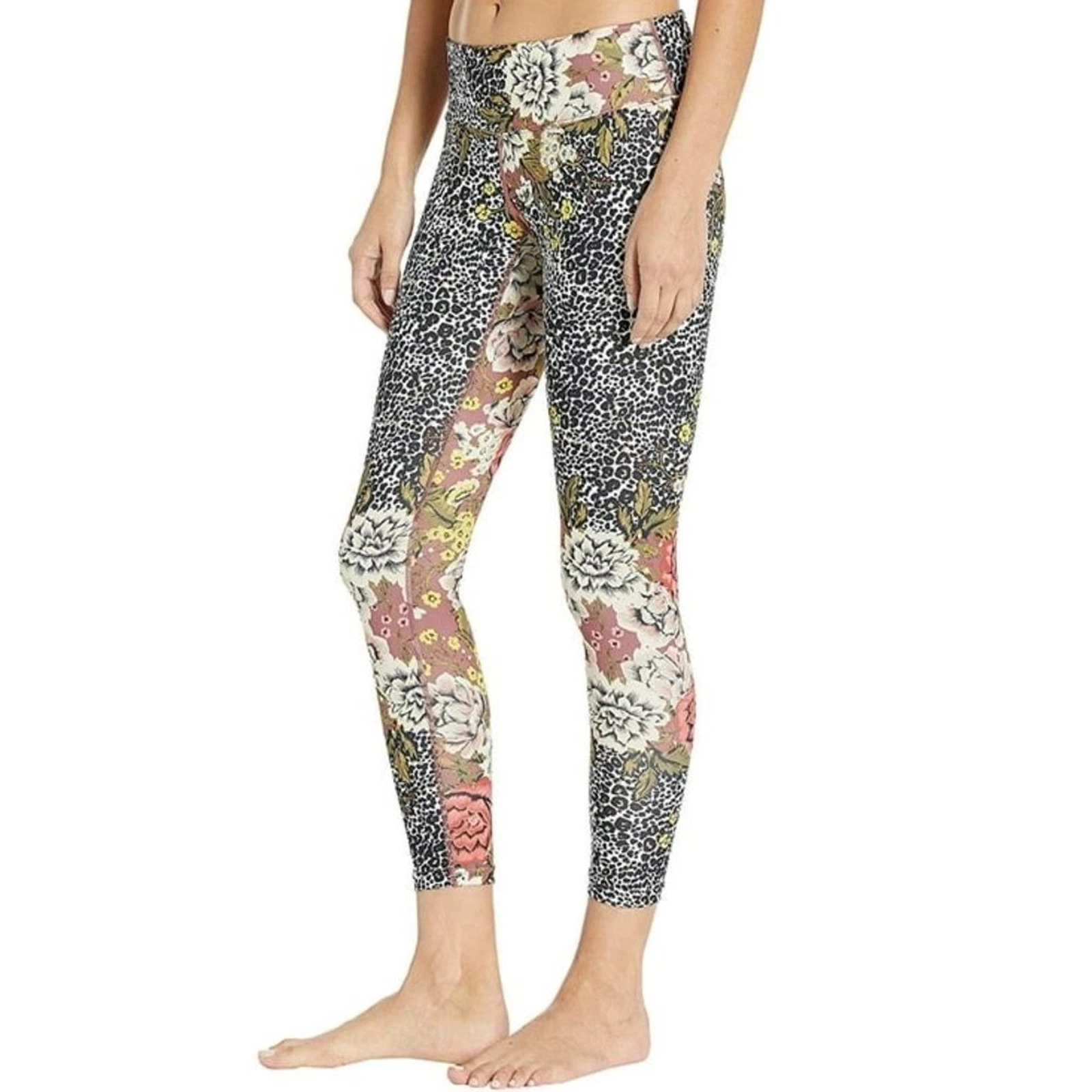 burton lightweight cheetah floral print leggings