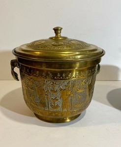 vintage brass ice bucket