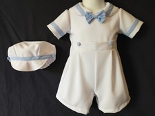 Baby Boy Wedding/ Special Occasion /Christening / Baptism Outfit Romper 0-18 M