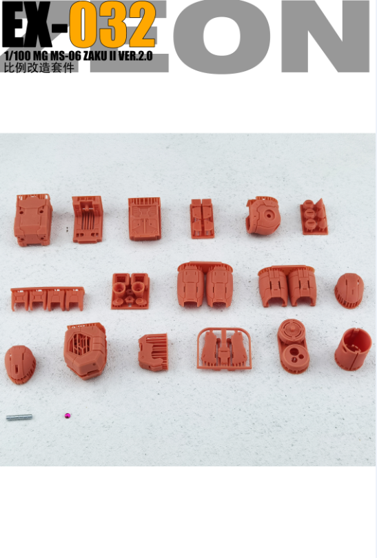 For Bandai 1/100 MG Zaku MS-06 J S F Gunpla Gundam Model Armor