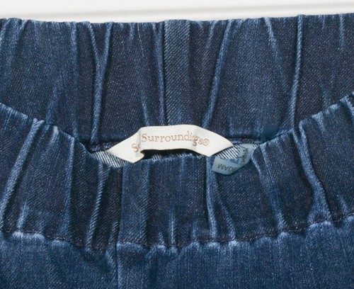 Leggings Metro Elasticizzati Soft Surroundings 24848 Lavaggio Scuro Jeggings Tg S - Foto 2 di 3