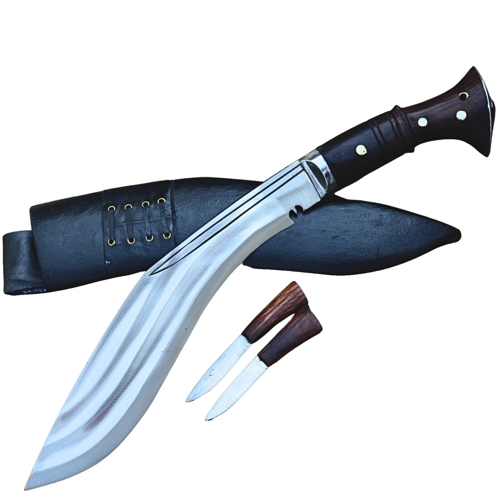 Mango de Madera Supervivencia Cuchillos de Hoja Fija De Colección