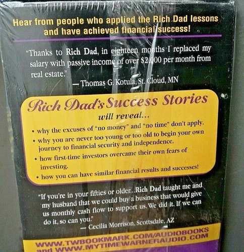 Rich Dads Success Stories Rare Audio Book Cassette 4 Tapes w/ Robert Kiyosaki - Picture 3 of 4