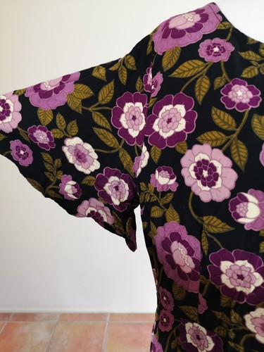 Princess Highway Black/Purple Floral Dress Size 10 - Picture 8 of 9
