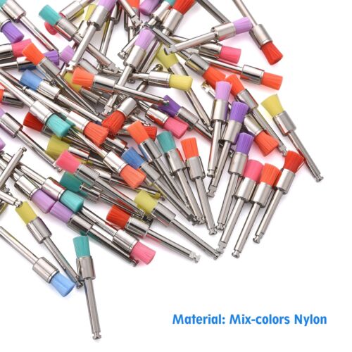 Dental Weiß & Bunt Prophy Polierbürste Nylon Flach Riegel & Konisch Typ - Bild 6 von 23