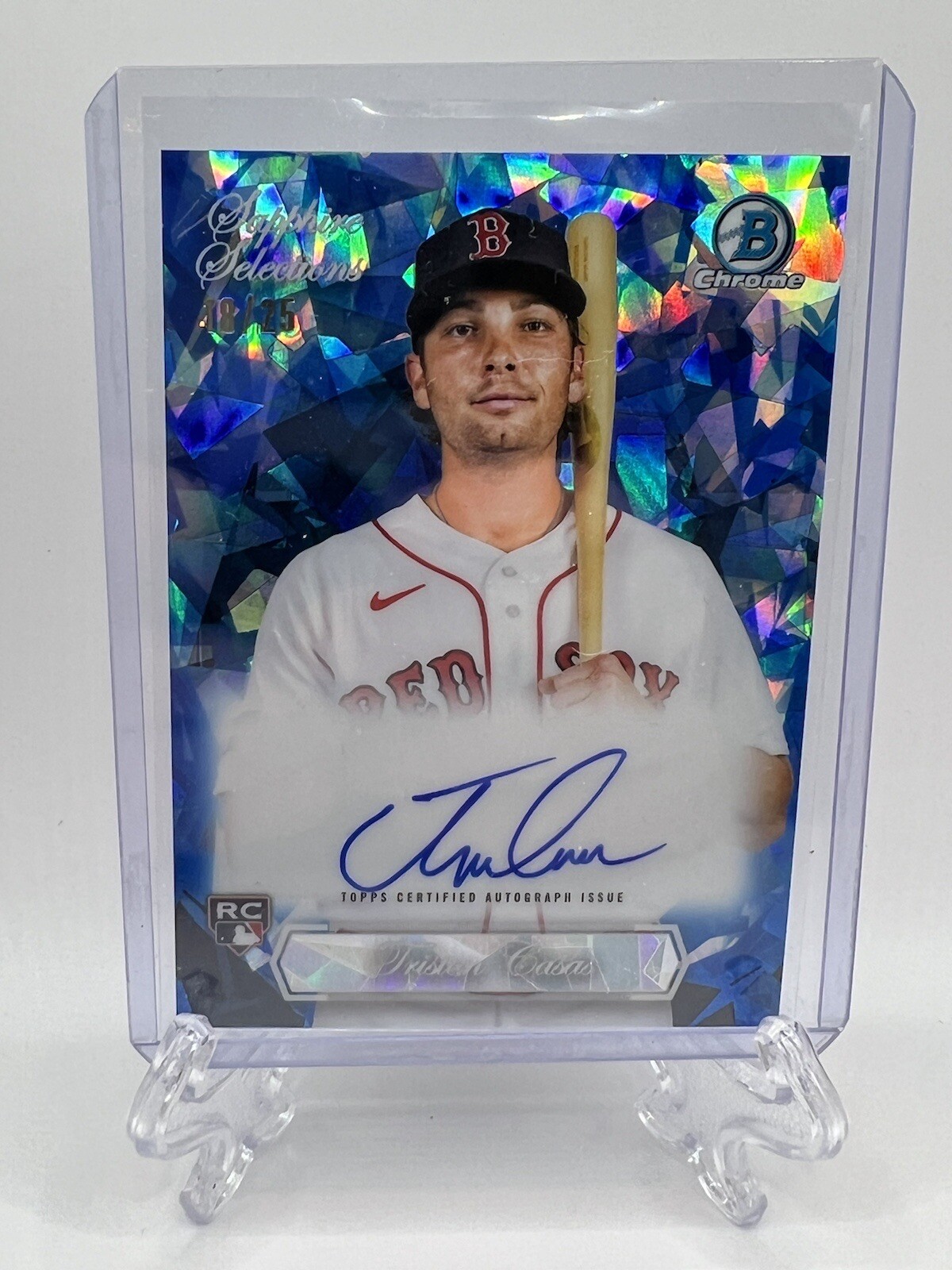 2023 Bowman Chrome Sapphire TRISTON CASAS Sapphire Selections AUTO 18/25 RC SP