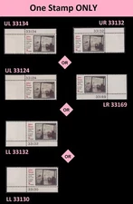 US 1433 John Sloan 8c plate single MNH 1971