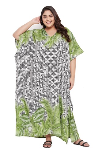 Women Kaftan Plus Size Long Maxi Dress Beach Cover Up Evening Gown Kimono Caftan - Picture 245 of 307