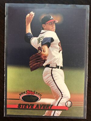 1993 Topps Stadium Club Steve Avery Pitcher Atlanta Braves