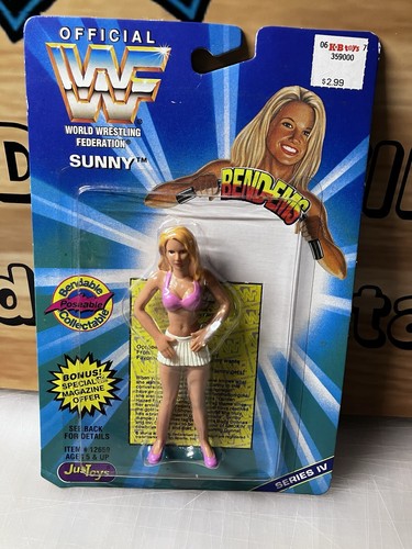 Vintage 1996 Sunny WWF Wrestling Justoys Bend-Ems ...