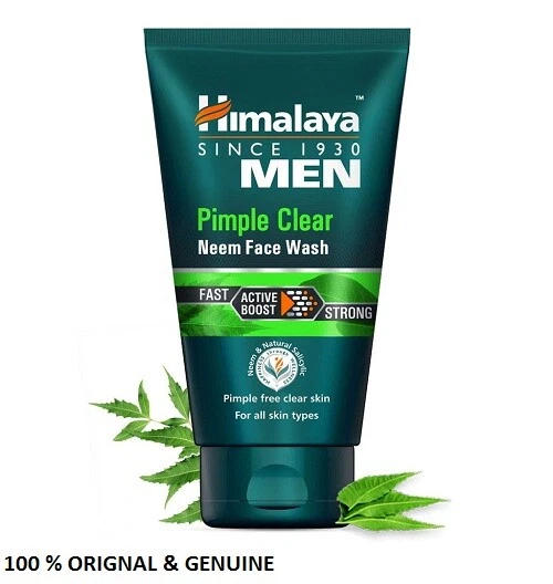 Himalaya Herbal Men Pimple clear Neem Face Wash Fast strong Active Boost 100 ml