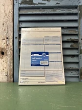 Adams Job Invoice Forms for Business 2-Part 8-1/2" x 11-7/16" 100 Pages New