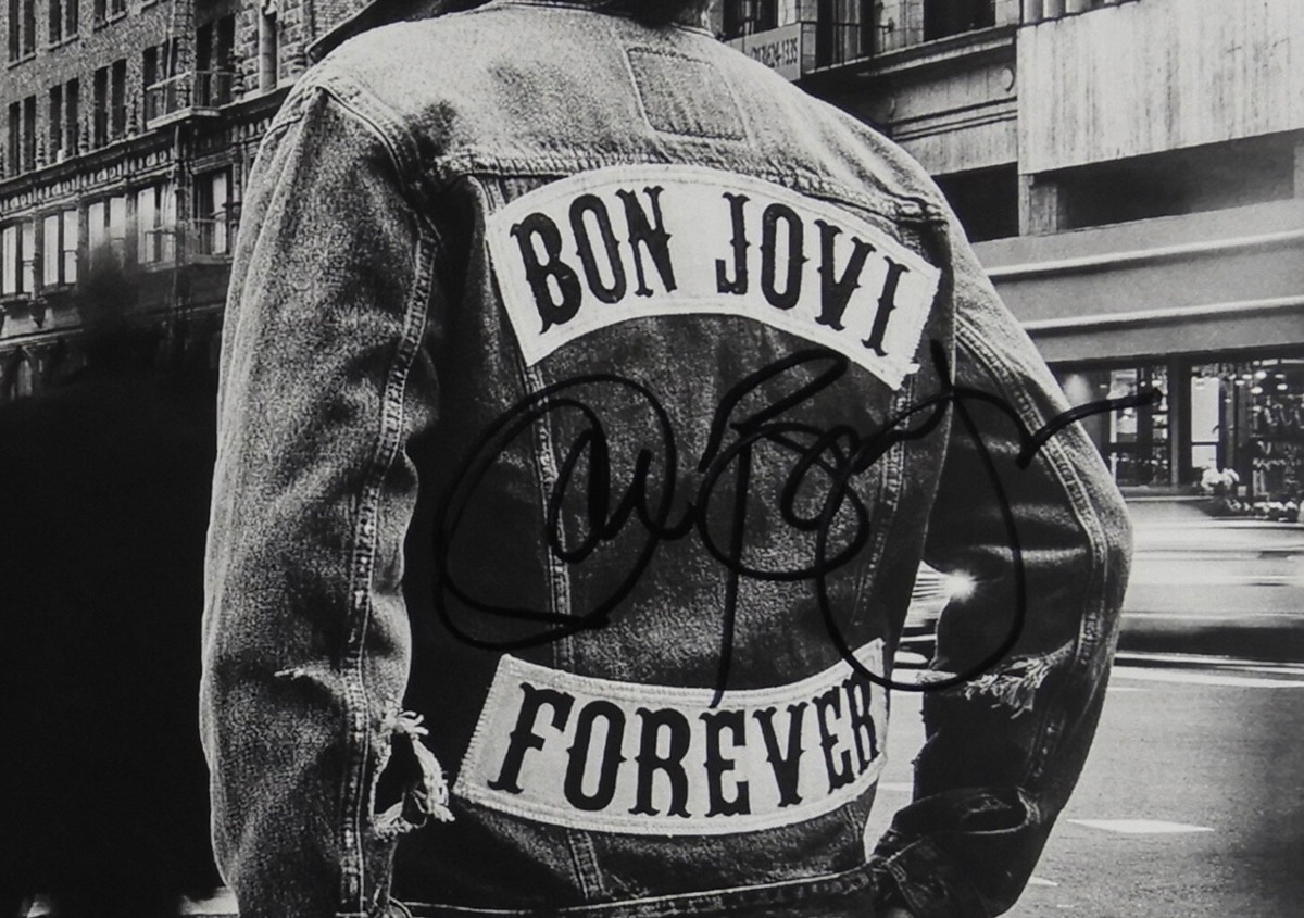 Bon Jovi Fully Signed JSA Autograph Album Vinyl Record Forever Jon