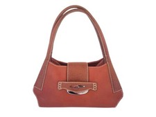 Tods Woman Brown Leather Shoulder Satchel Bag