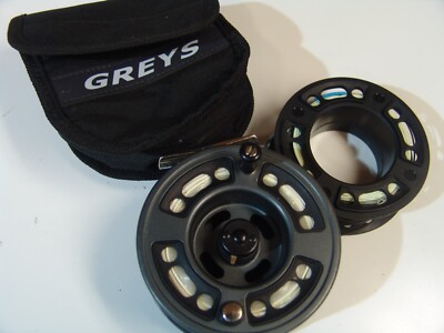 Greys GRX 9/11 Fliegenrolle + 10er Rio Schnur + E-spule - Topzustand