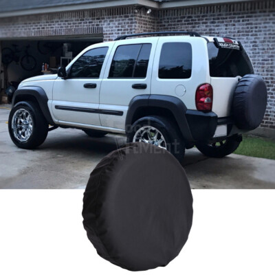 #ad For Jeep Liberty 2003 2007 15#x27;#x27; Black Spare Tire Tyre Wheel Cover Heavy Duty US $29.33