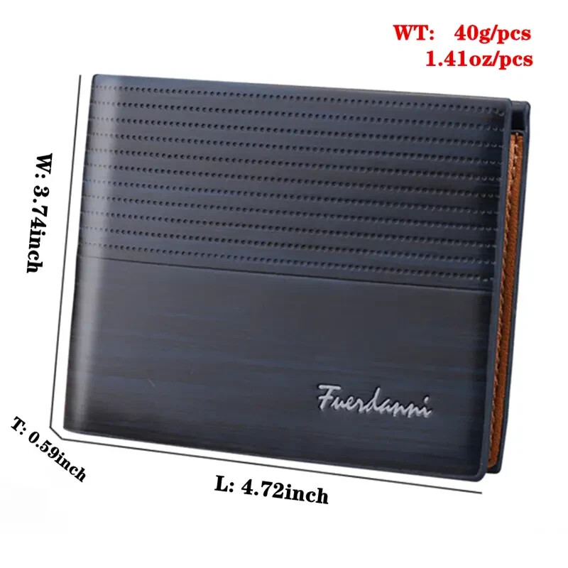 Ultra-Slim Genuine Leather Thinline Wallet for Men-image