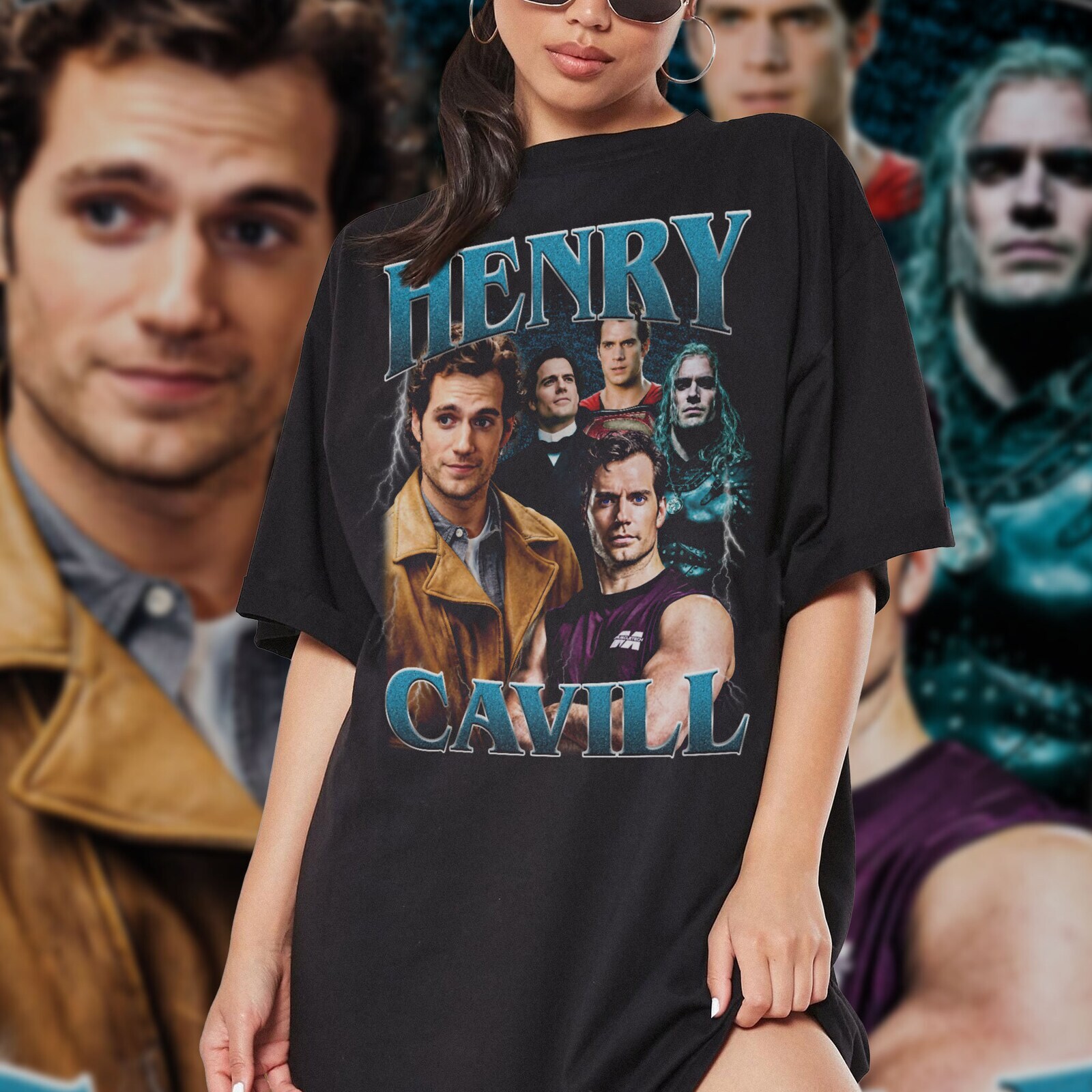 Retro Henry Cavill Sweatshirt - Perfect Fan Gift Inspired by Hen