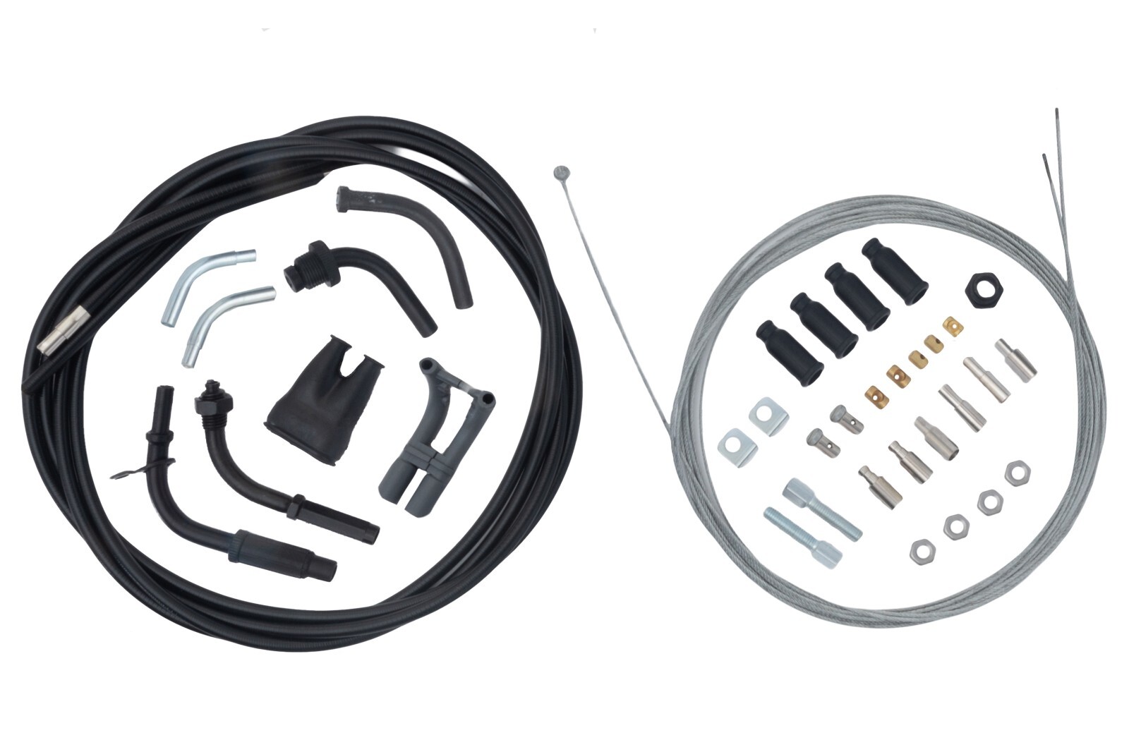 AS3 VENHILL UNIVERSAL TWIN THROTTLE CABLE KIT 1.35 METRES BLACK