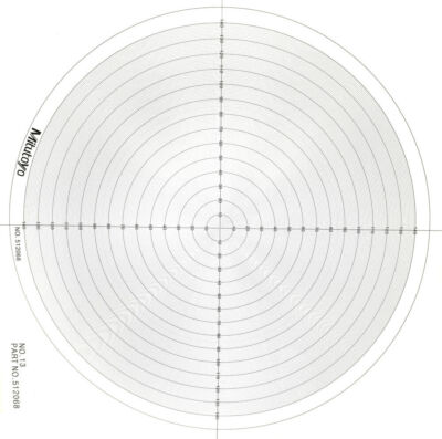 Optical Comparator Chart For Profile Projector Overlay Chart Mitutoyo 512068