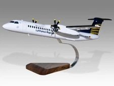 De Havilland Dash 8 400 Lufthansa Regional Desk Wood Airplane Model Small 1/100