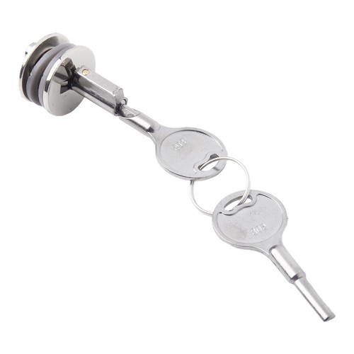 Display Case Sliding Glass Door Lock W/Keys Counter Jewelry Cabinet Hardware# - Picture 2 of 12