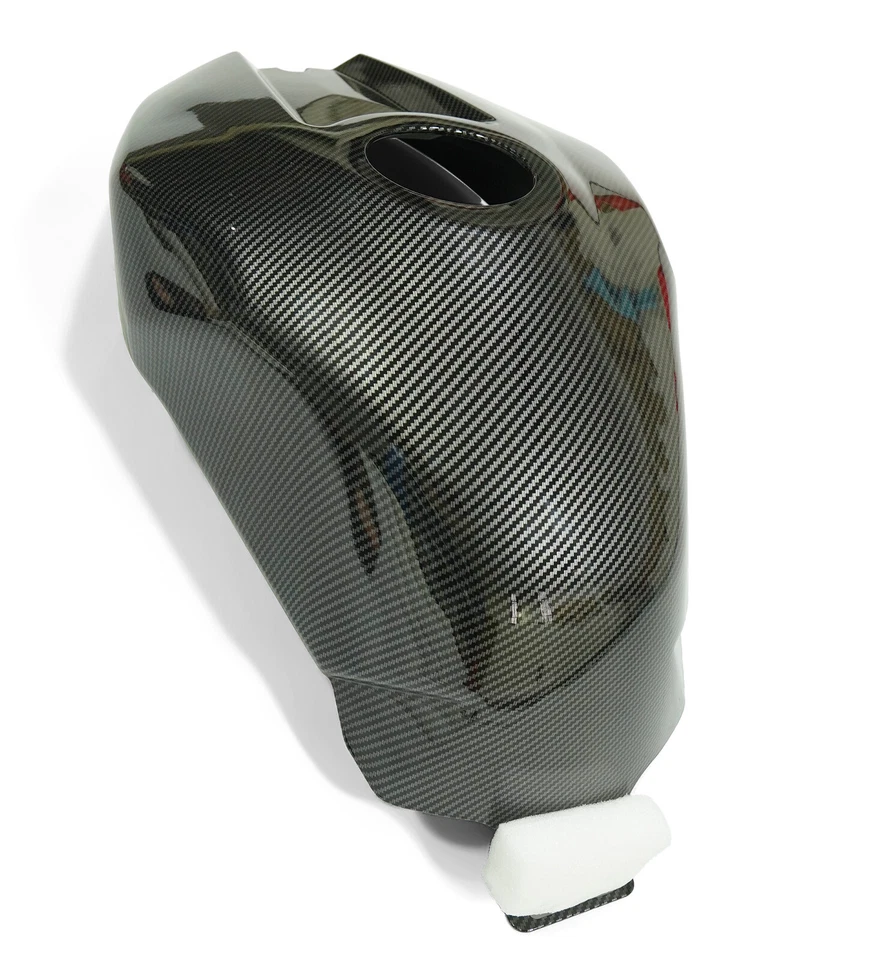 Black Carbon Fiber Look Fuel Gas Tank Cover Fairing For Yamaha YZF R1 2009-2014 Foto 4 de 4