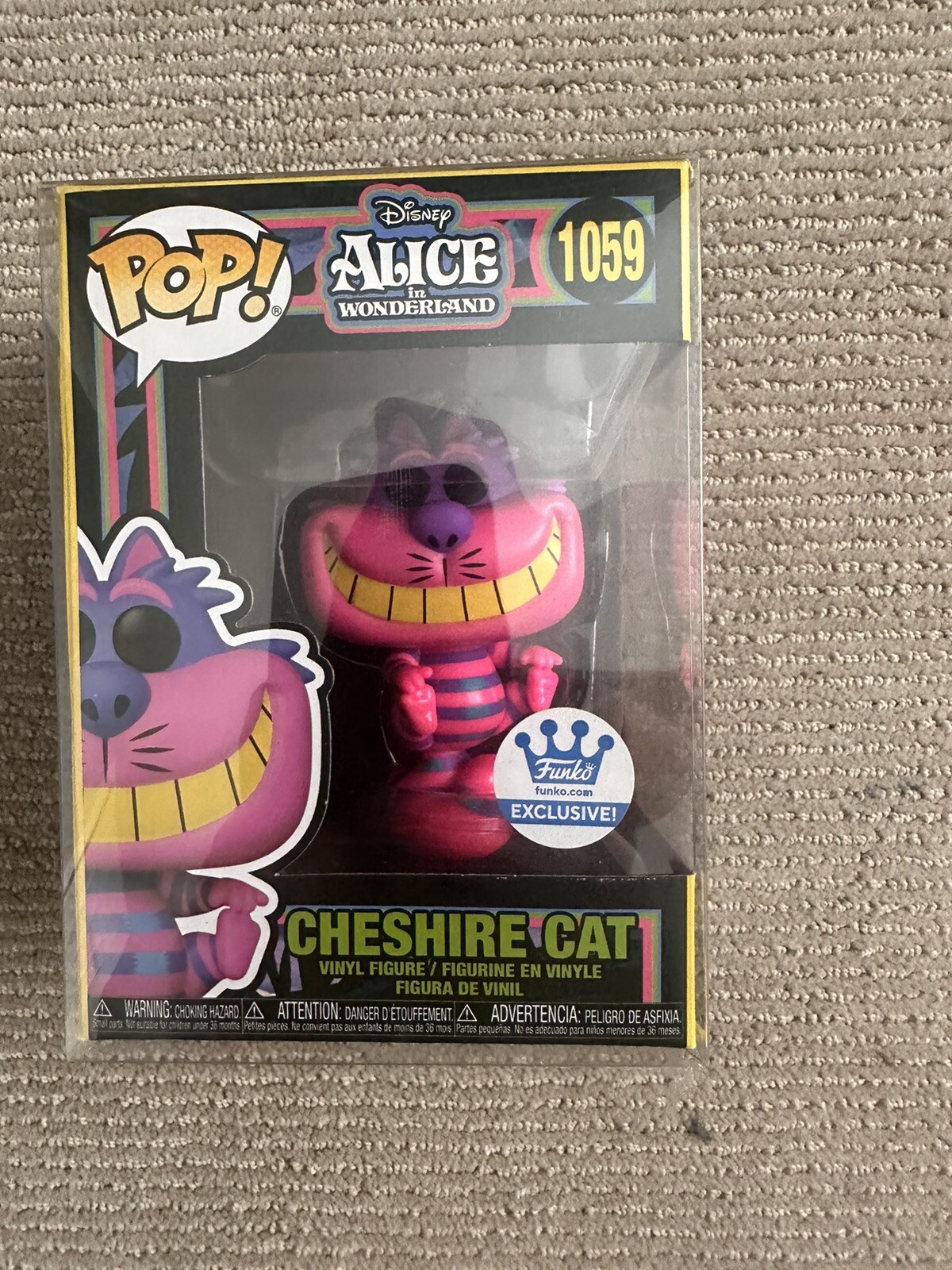 Sale Funko Pop! Cheshire Cat (Disney Alice In Wonder Land) Black Light 6.4 Inch...