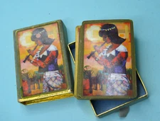 Congress LADY playing flute SWAP card deck USED