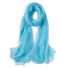 Solid Color Silk Feeling Scarf Fashion Scarves Wrap Long Lightweight Shawls f...