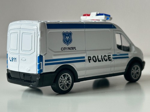 Police Car Van City Patrol Model Diecast Toy Pull-back Action 1:43-1:50 Scale - Picture 2 of 12