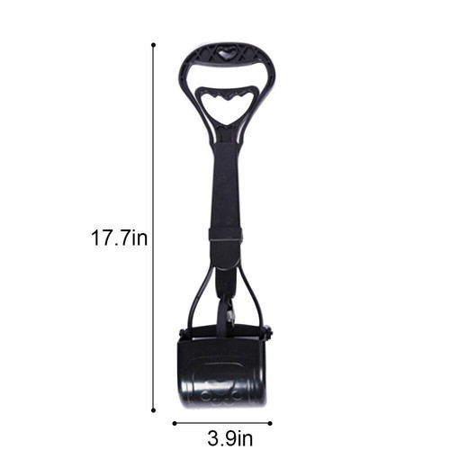 1/2 Pcs 18inch Pet Dog Pooper Scooper Non-Breakable with Handle Waste Pick Tool - Picture 20 of 26