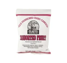 (10) Bags Claey's Fruit Old Fashioned Sanded Hard Candy Bag Free Shipping