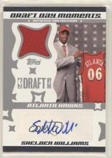 2006 Topps Big Game Draft Day Moments Jersey 103/199 Shelden Williams Auto 0f6